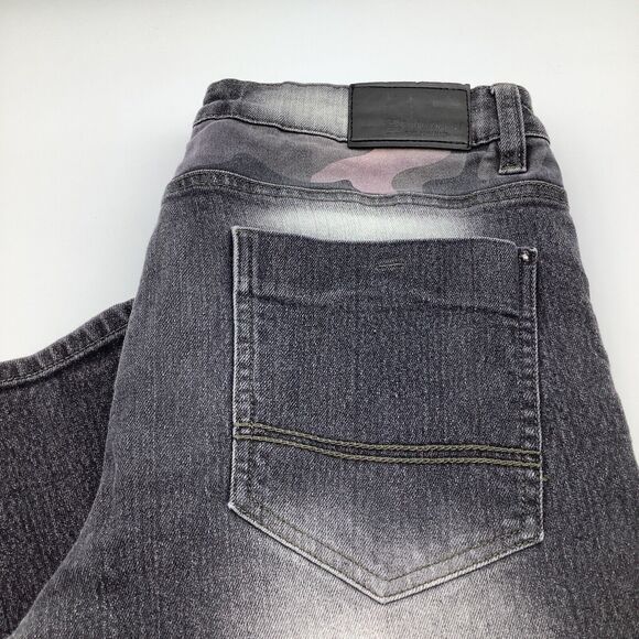 Southpole Mens Skinny Distressed Camo Jeans Gray Size 34 x 32 (Actual 32 x 31.5) - Picture 1 of 9